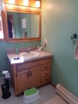 pre remodel vanity and mirror