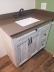 cuisistock rustic white wash bathroom vanity