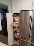 Pantry with rollouts to make finding items easier